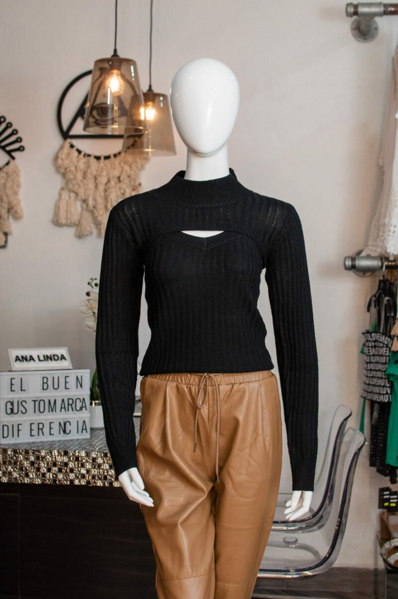 Set de top con bolero manga larga tejido - Image 3