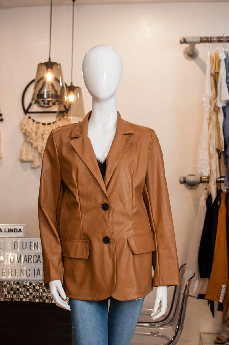 Saco tipo piel camel - Image 2