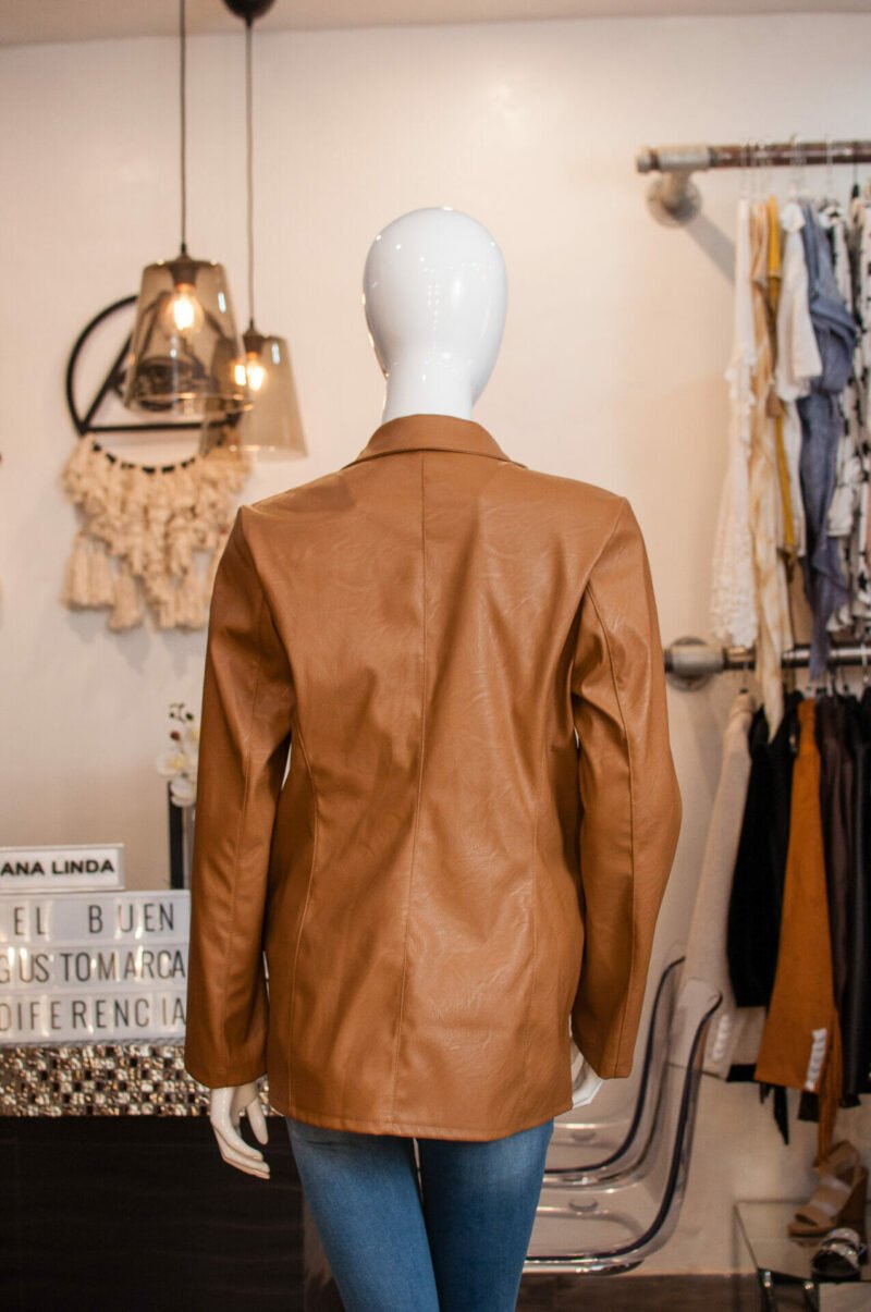 Saco tipo piel camel - Image 4