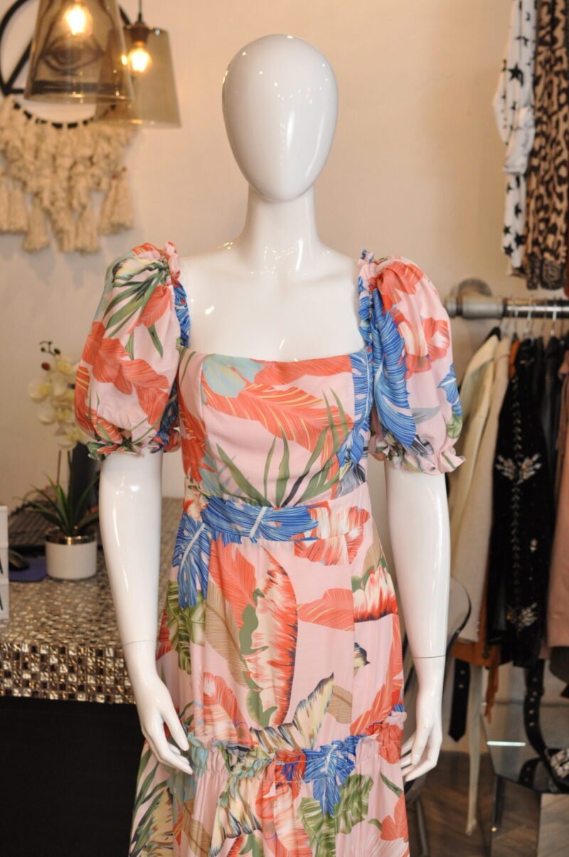Vestido largo estampado rosa - Image 2