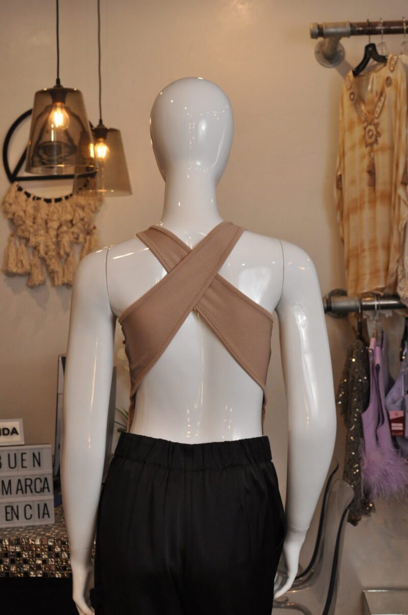 Bodysuit cruzado café - Image 2