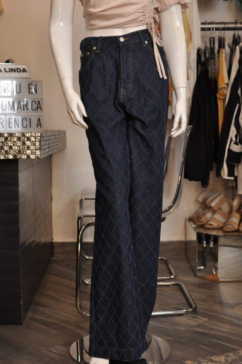 Jeans recto azul oscuro