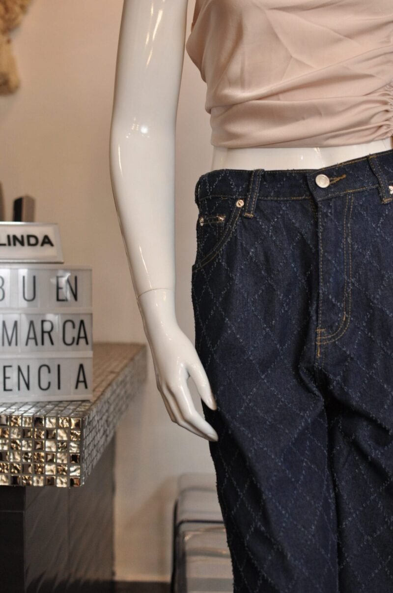 Jeans recto azul oscuro - Image 2
