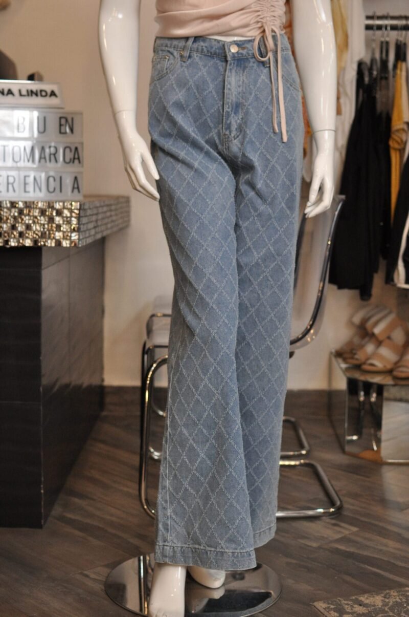 Jeans recto azul claro