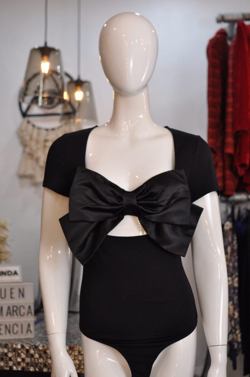 Bodysuit con moño negro - Image 2