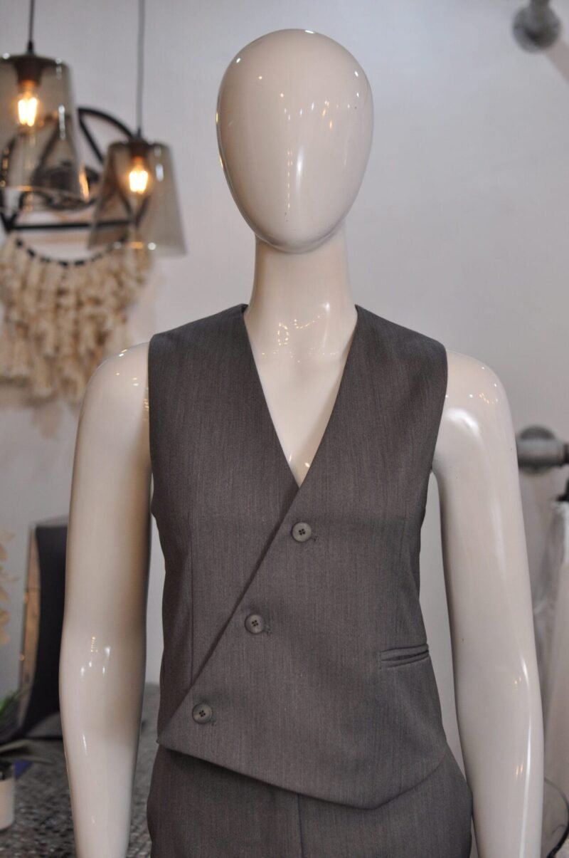 Set chaleco gris