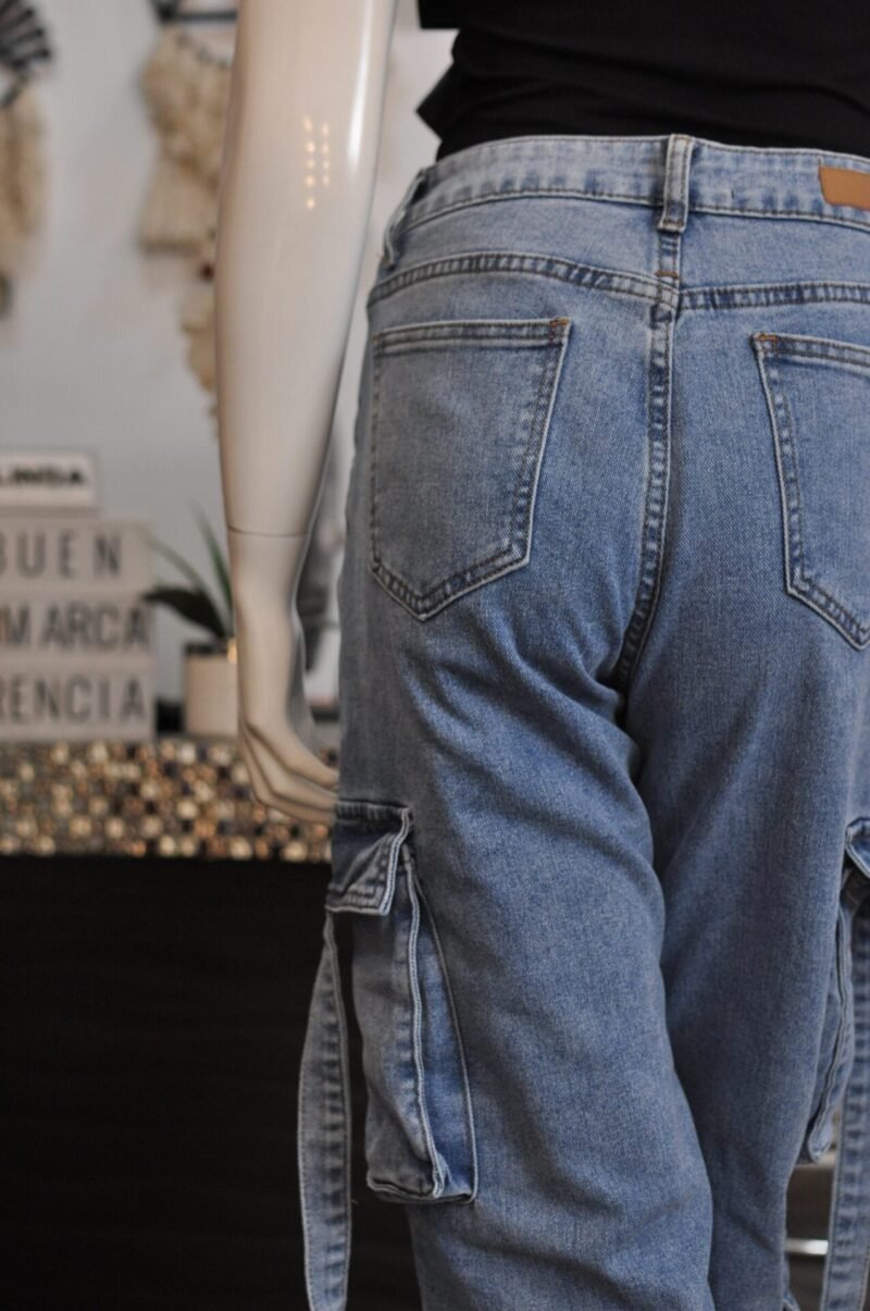 Pantalon cargo de mezclilla - Image 4