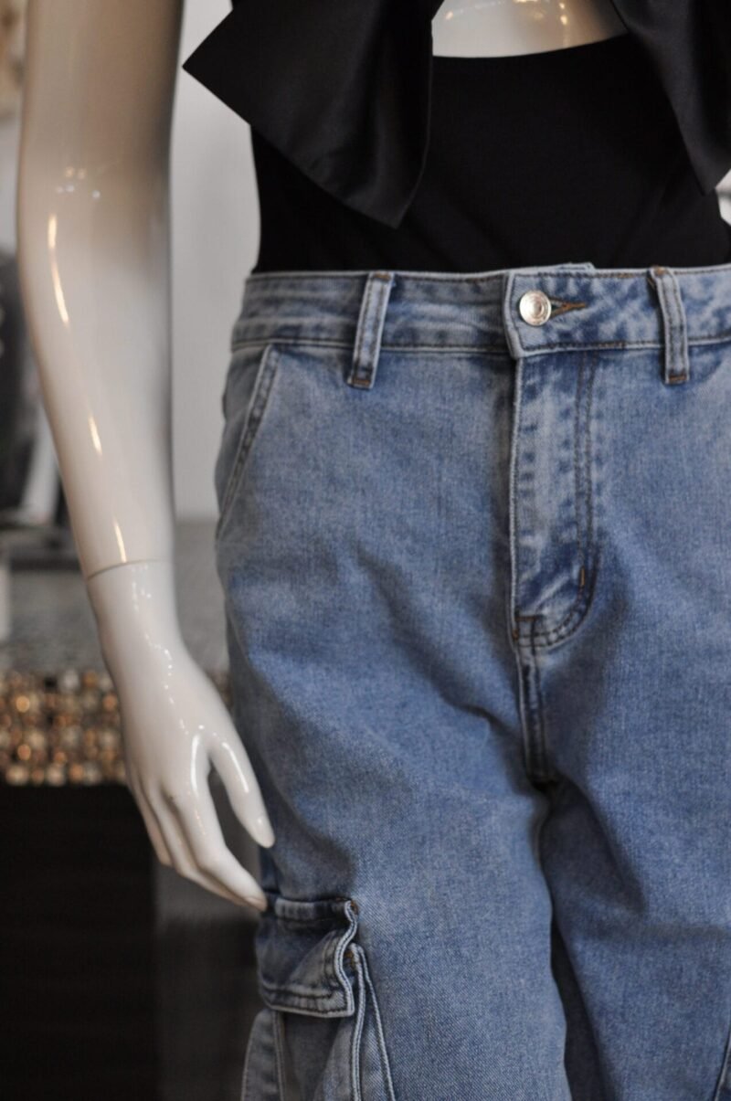 Pantalon cargo de mezclilla - Image 3