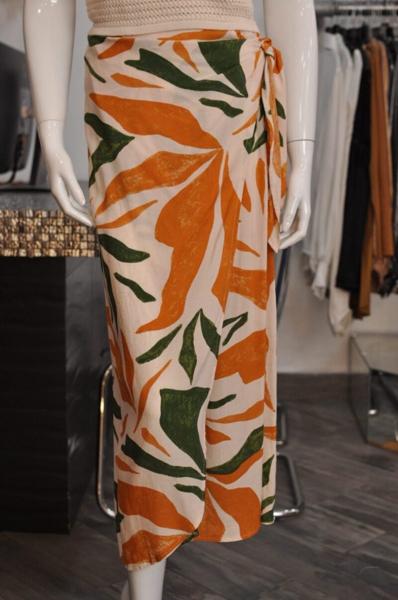 Falda estampada naranja - Image 3