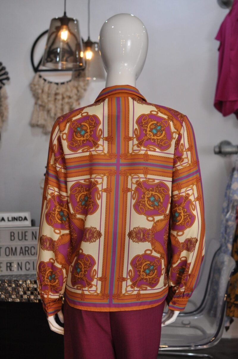 Blusa mostaza estampada - Image 5
