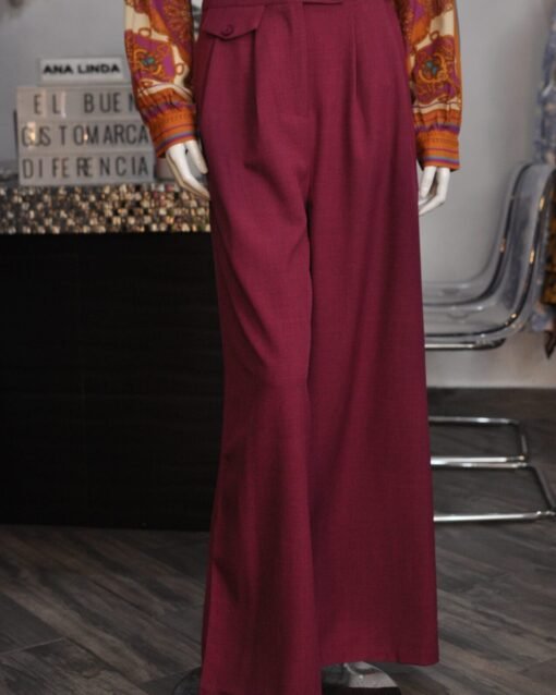 Pantalon liso magenta