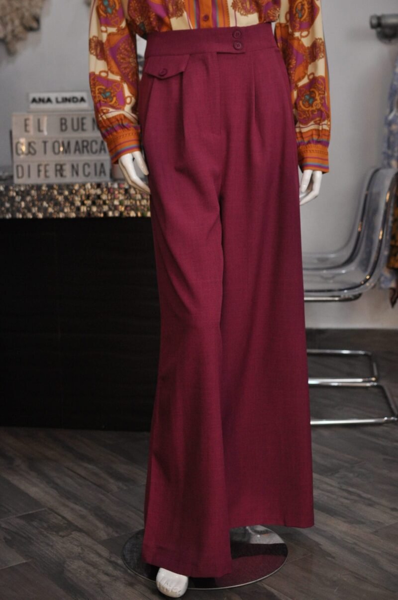 Pantalon liso magenta