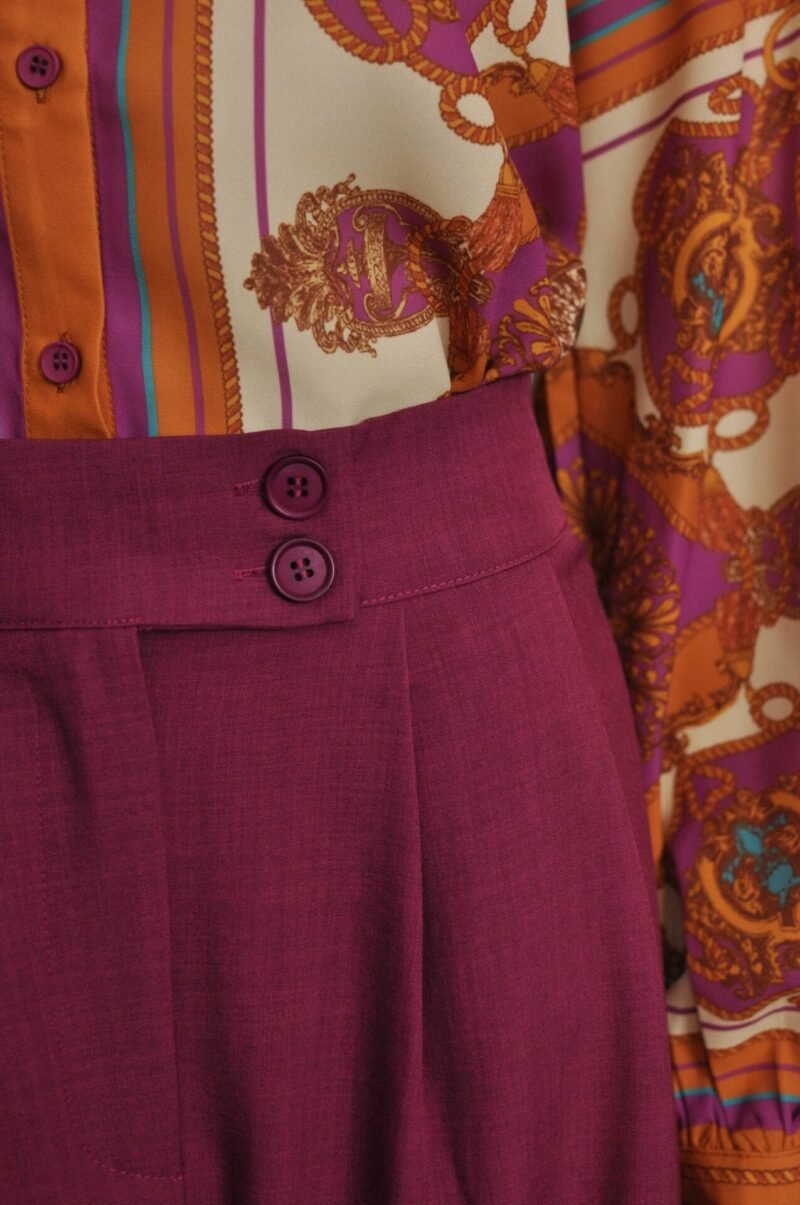 Pantalon liso magenta - Image 2