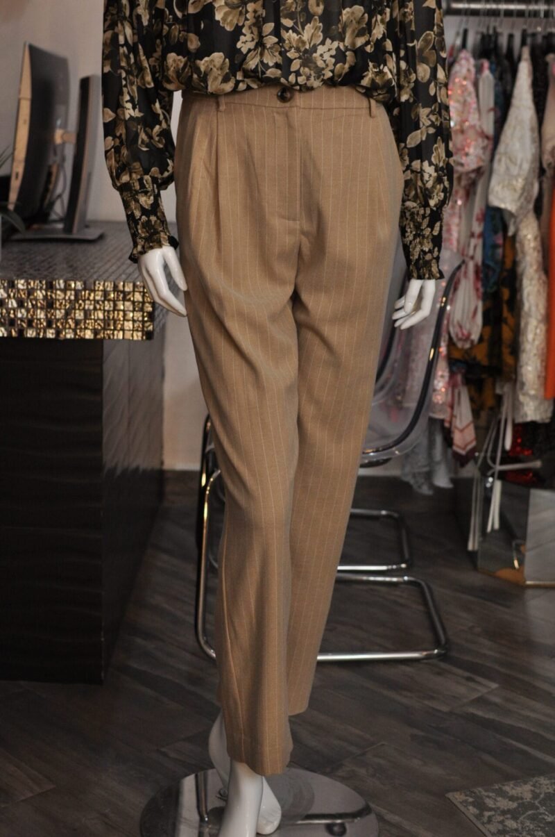 Pantalón de rayas café