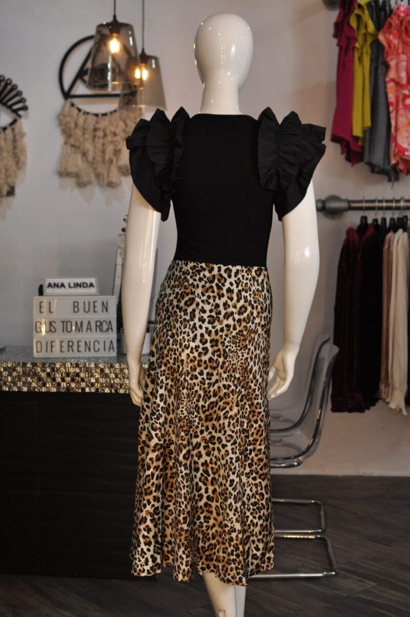 Falda midi animal print - Image 5