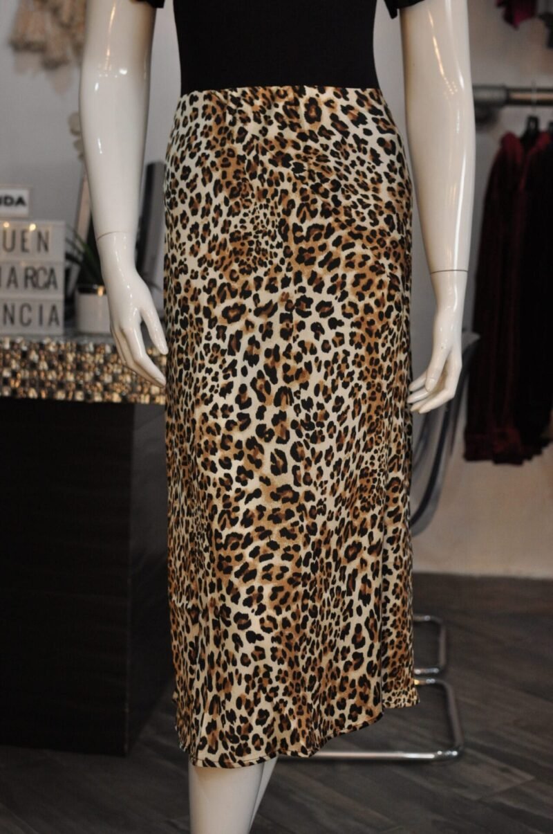 Falda midi animal print - Image 2
