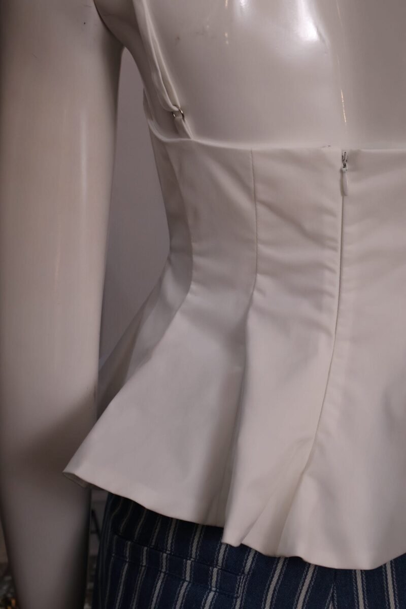Blusa plisada blanca - Image 5