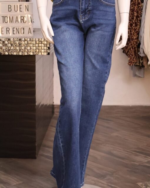 Jeans wide leg azul