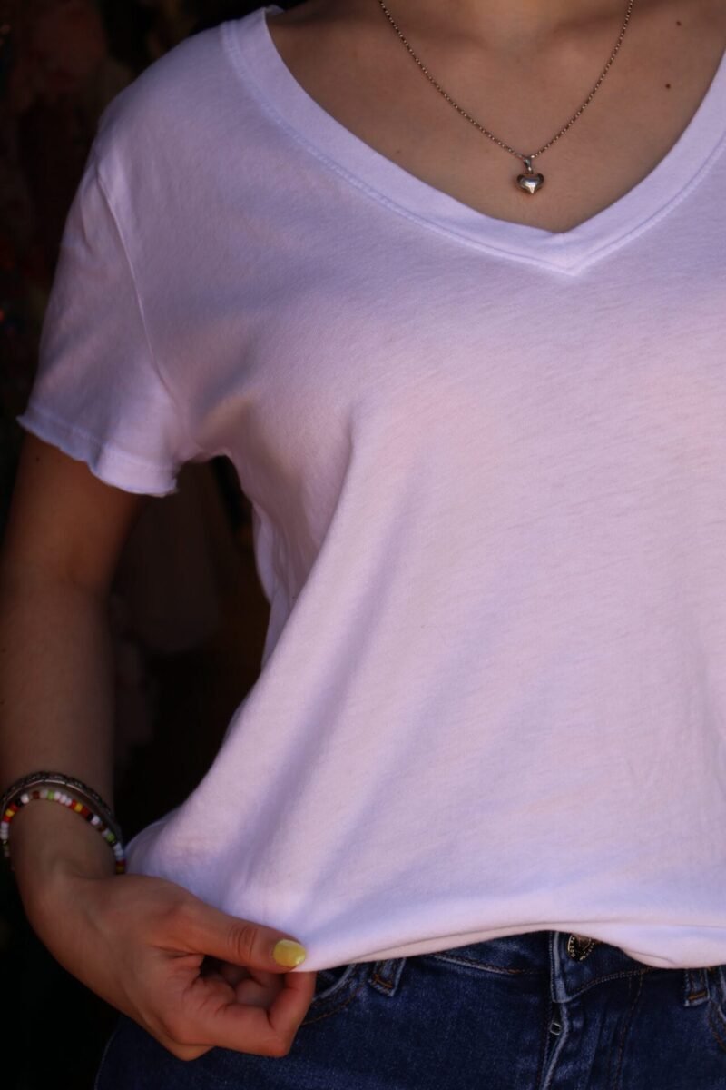Blusa lisa blanca - Image 2