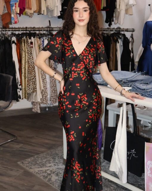 Vestido negro de cherry