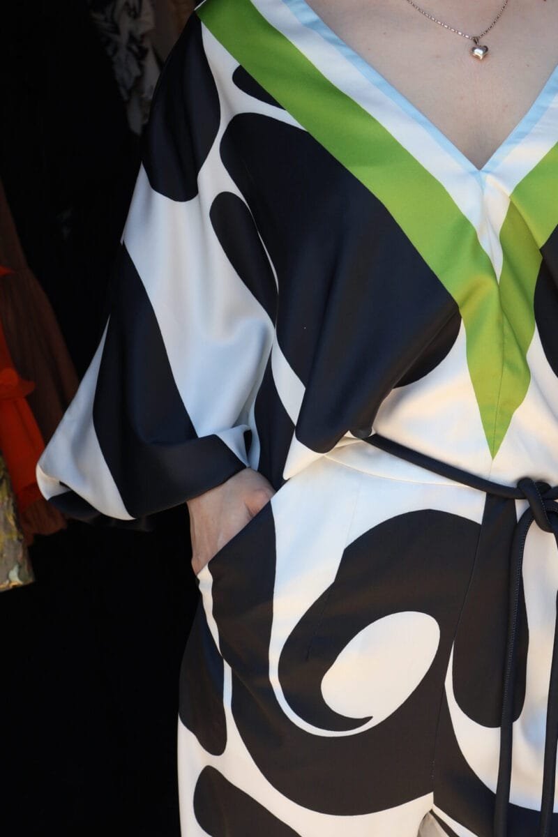 Jumpsuit manga larga estampado - Image 3