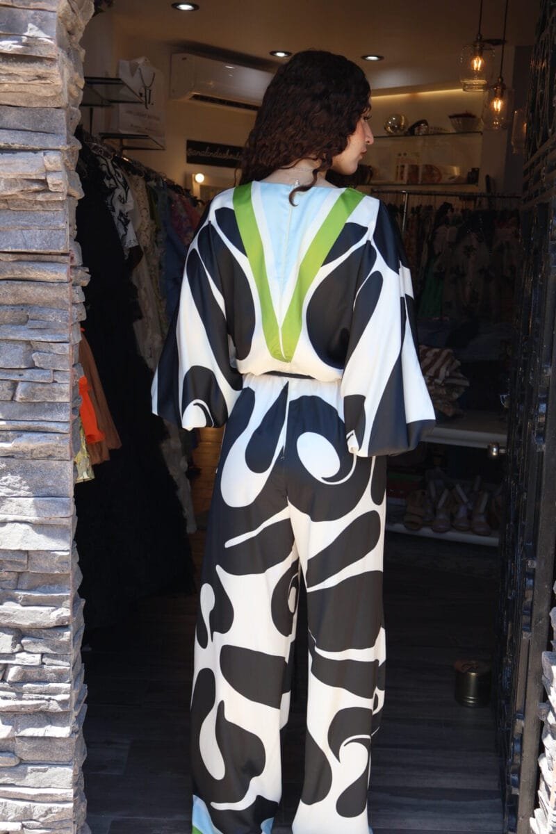 Jumpsuit manga larga estampado - Image 5