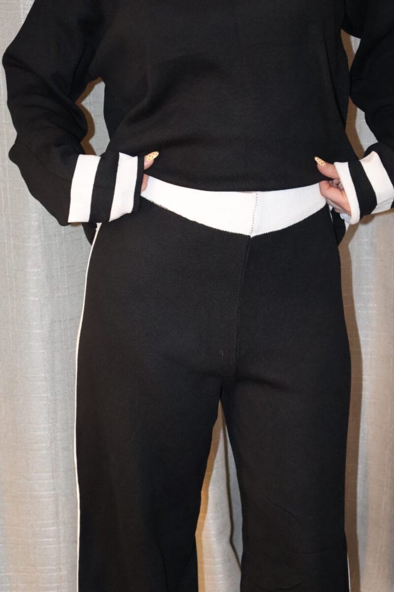 Set pants negro con blanco - Image 3