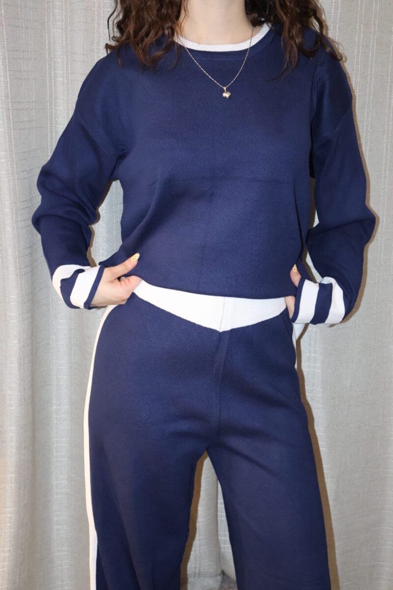 Set pants azul con blanco - Image 2