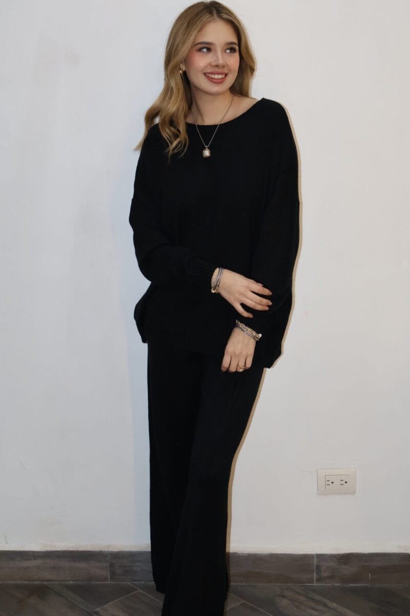 set de pants negro