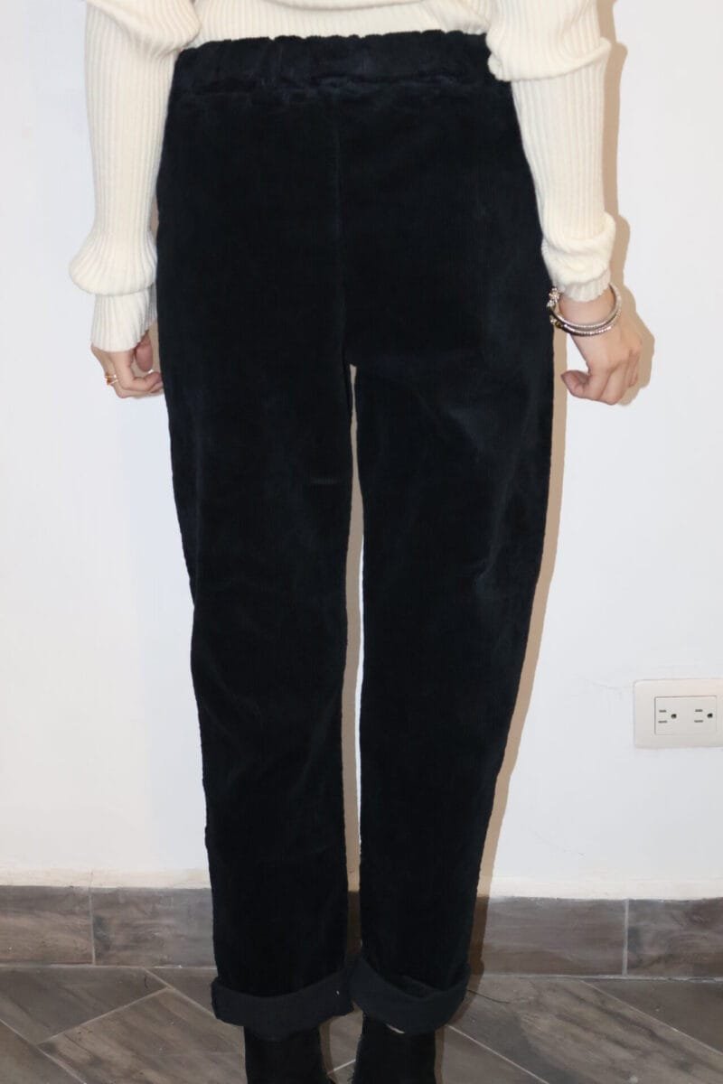 Jogger de pana negro - Image 3