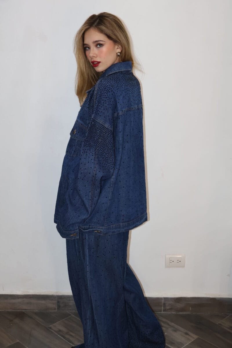 Jeans de mezclilla con brillos - Image 4