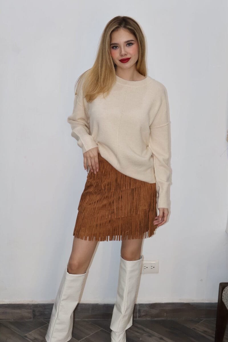 Sueter liso beige - Image 2