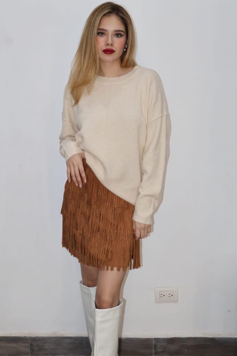 Sueter liso beige - Image 3
